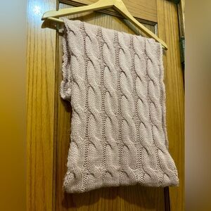 C.C Womens Rose Pink Cable Knitted Infinity Loop Scarf